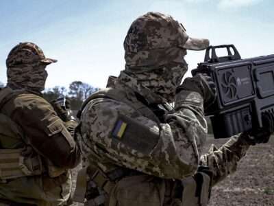تفنگ ضد پهپاد اوکراینی ها برای ساقط کردن پهپادهای روسی